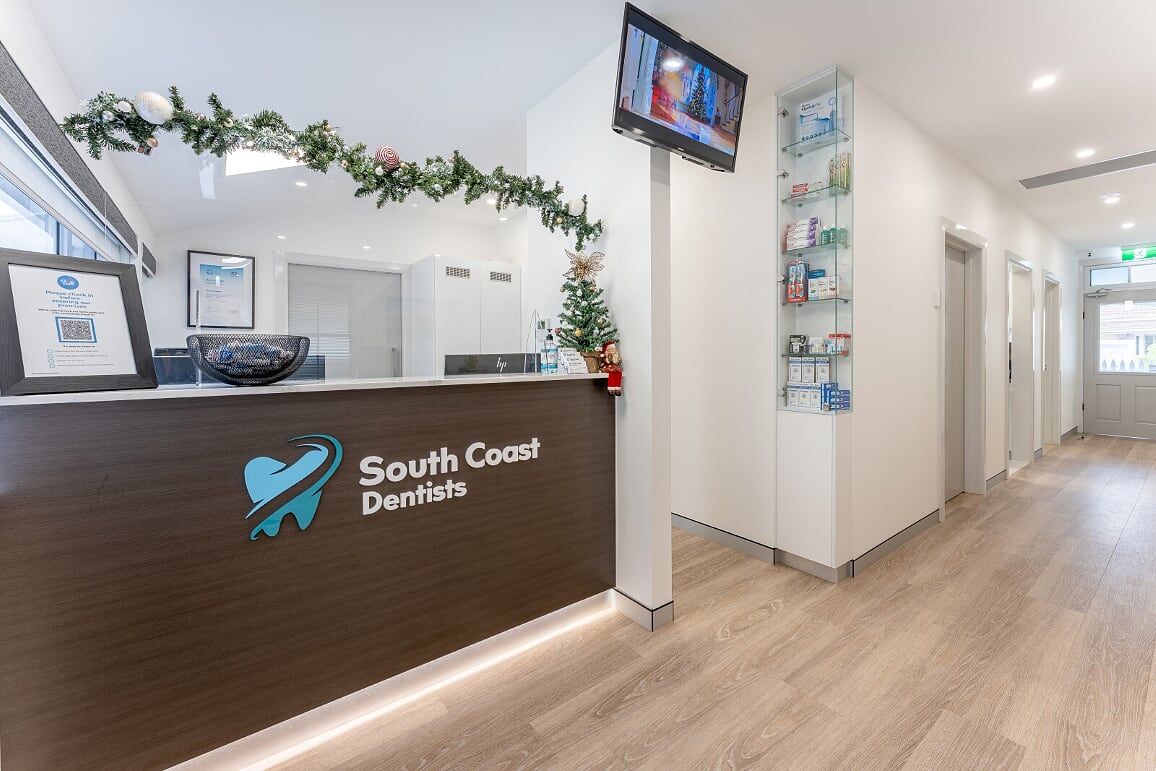 South Coast Dentists Reception Desk Area