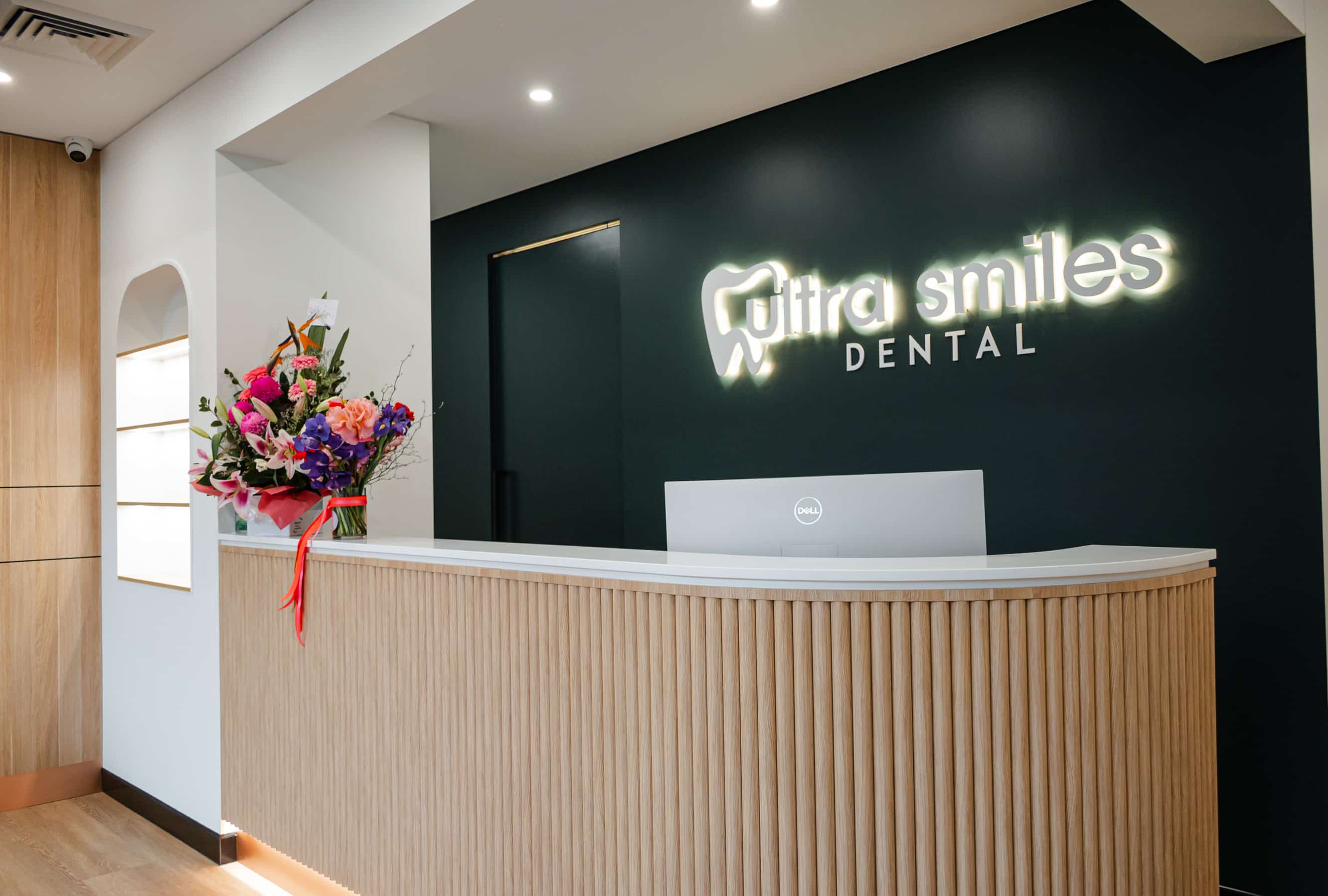 Ultra Smiles Dental Reception Area